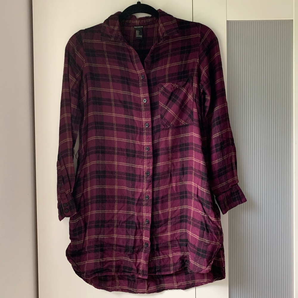 Purple plaid dress